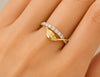 Diamond Leaf Whisper Ring
