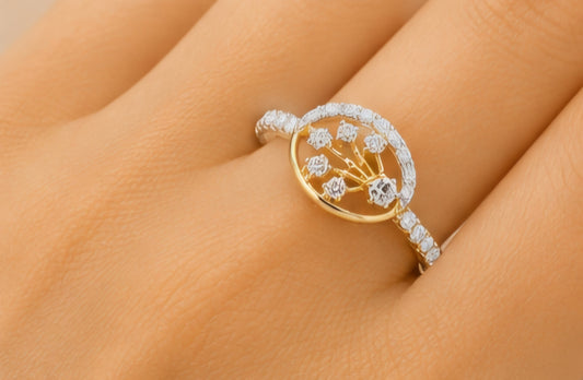 Celestial Bloom Diamond Ring