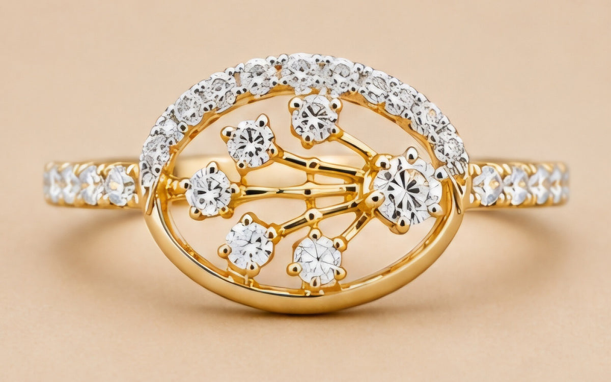 Celestial Bloom Diamond Ring
