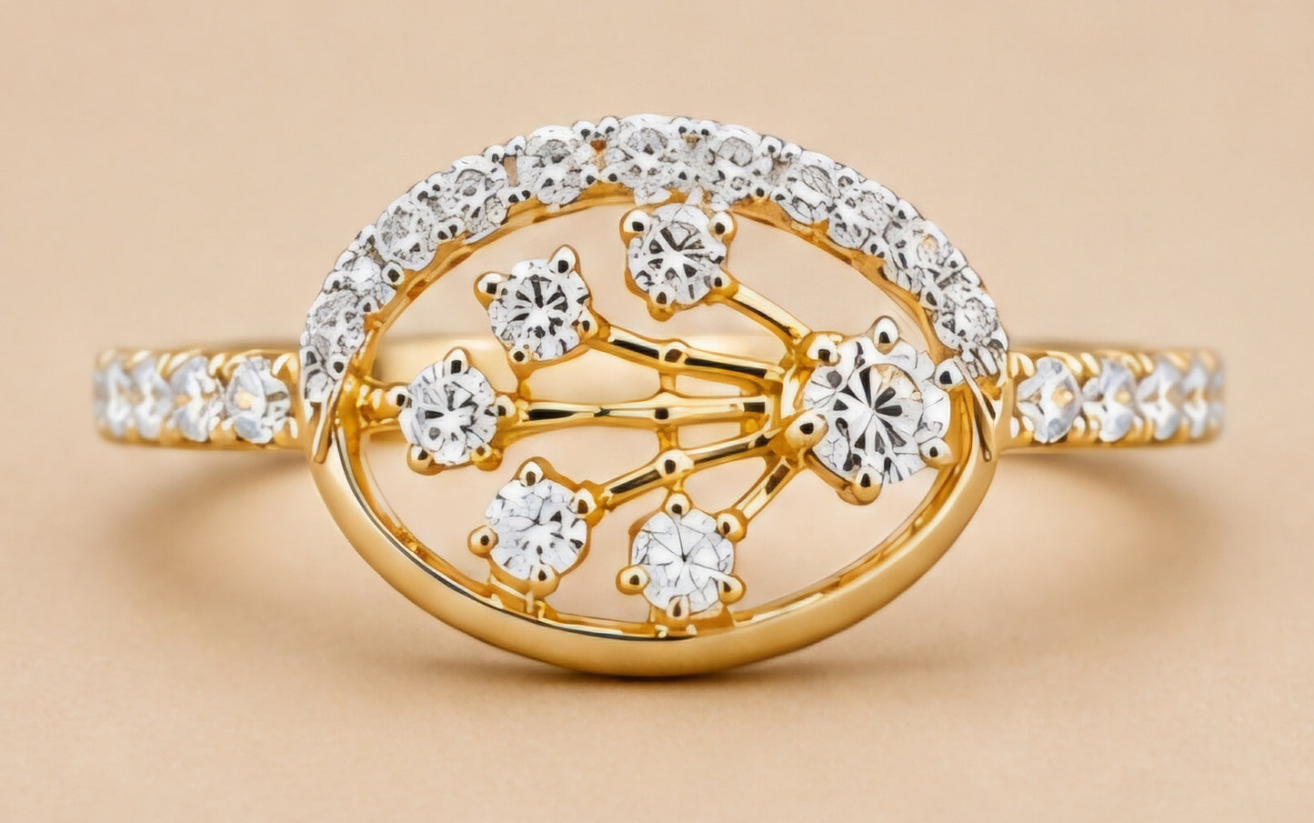 Celestial Bloom Diamond Ring