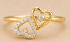 Twin Hearts Diamond Ring