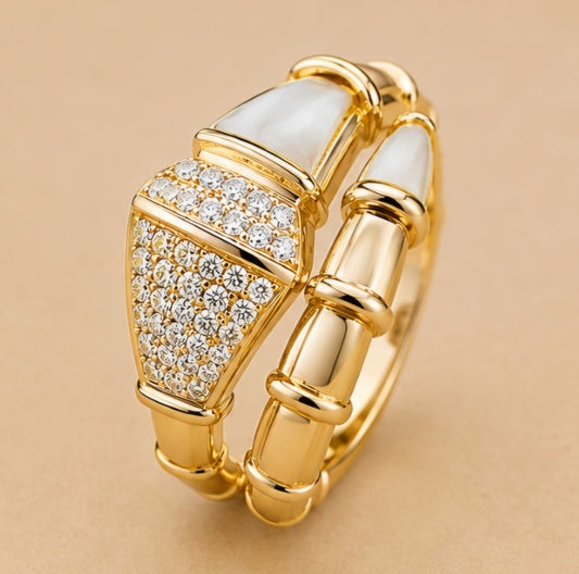 Ivory Luxe Bamboo Ring