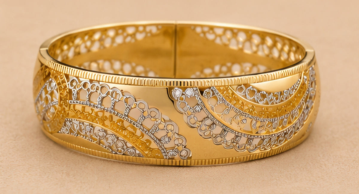 Royal Filigree Gold Kada