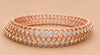 Rosé Lattice Diamond Bangles
