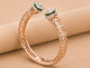 Verde Accent Diamond Cuff Bangle