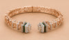 Verde Accent Diamond Cuff Bangle