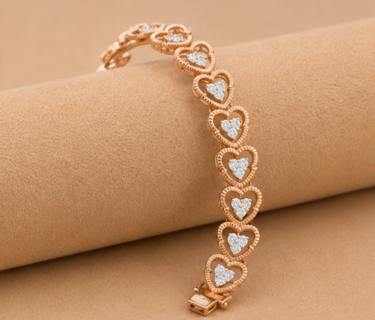 Amora Heart Diamond Bracelet