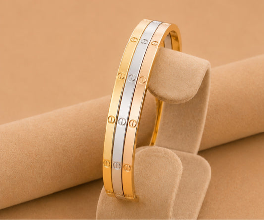 Dual Tone Signature Bangle
