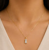 Radiant Baguette Diamond Pendant Necklace