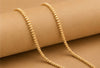 Elegant Textured Gold Chain Necklace