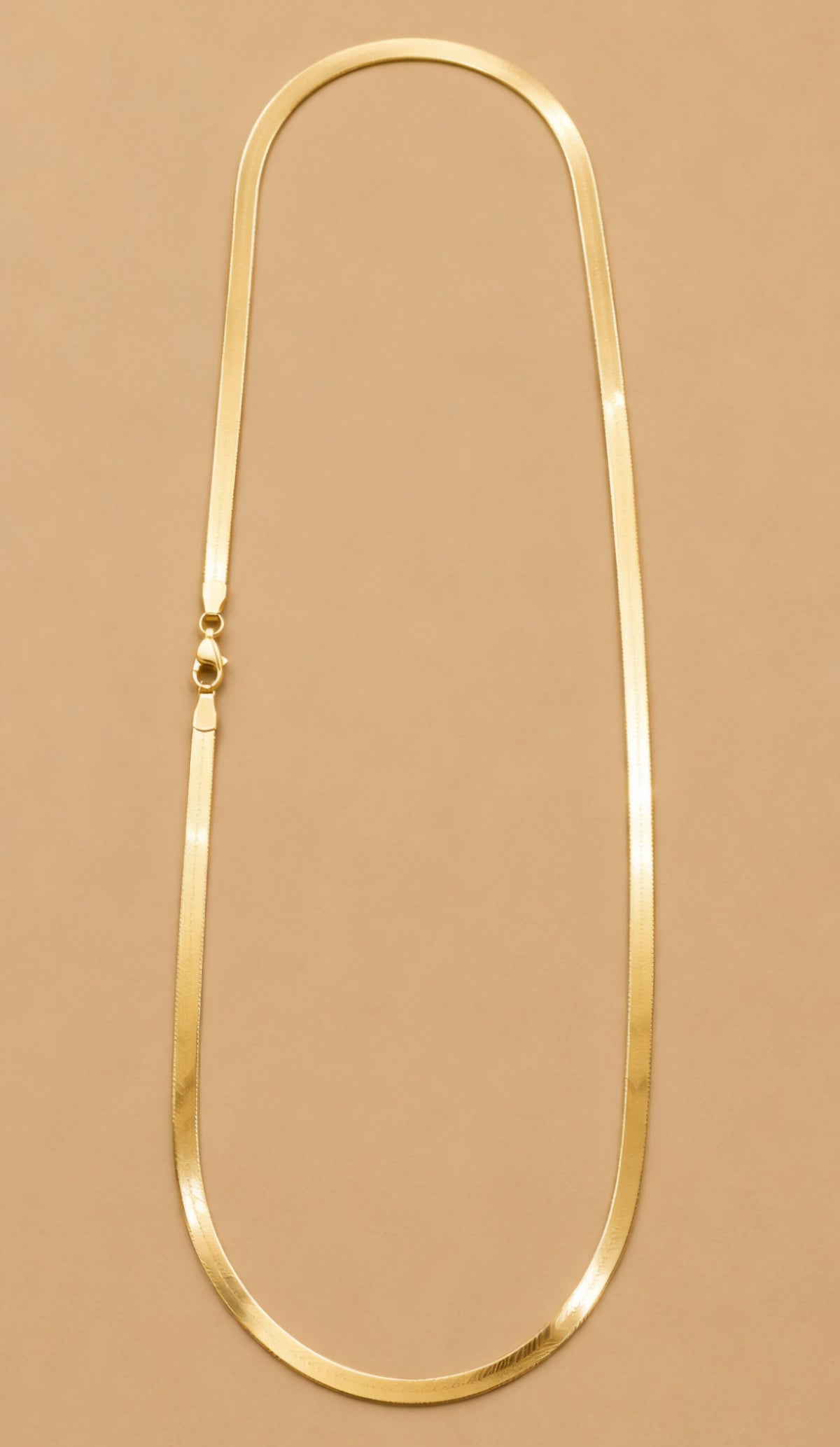 Classic Herringbone Gold Chain