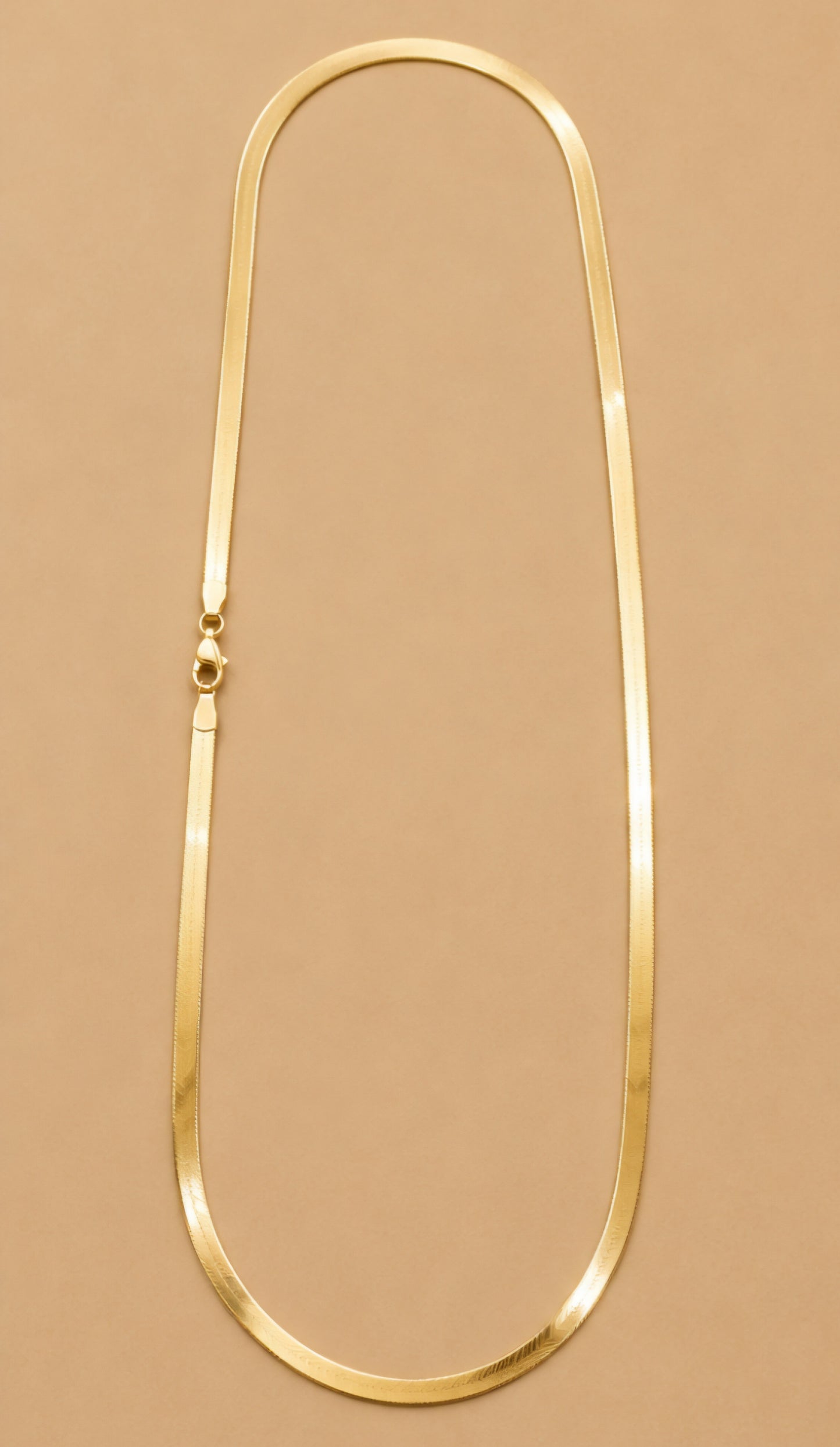 Classic Herringbone Gold Chain