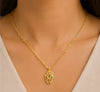 Serpentine Emerald Pendant Necklace
