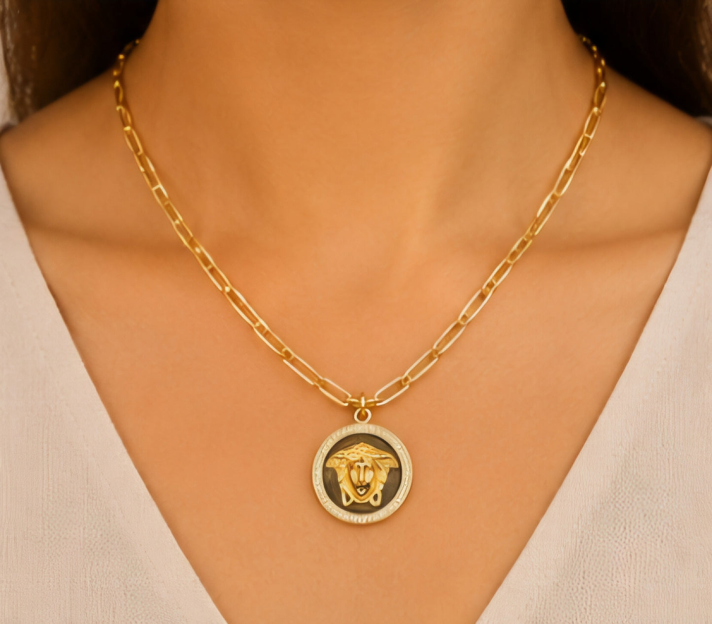Divine Grace Medallion Necklace