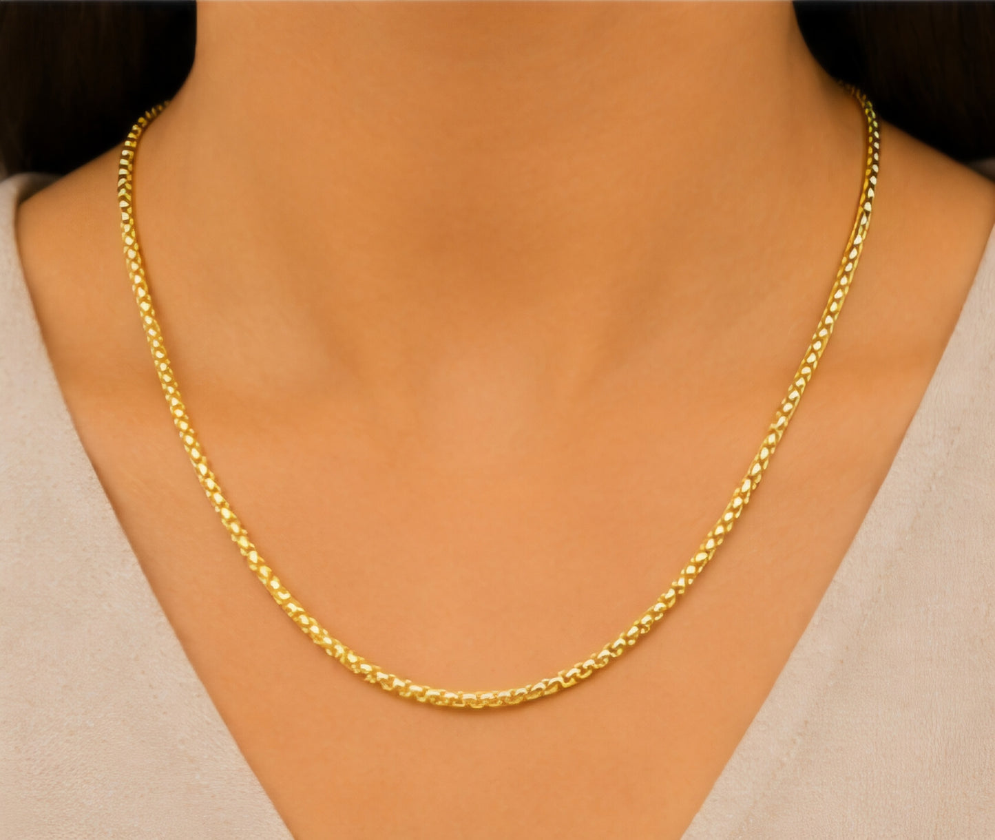 Classic Box Link Gold Chain