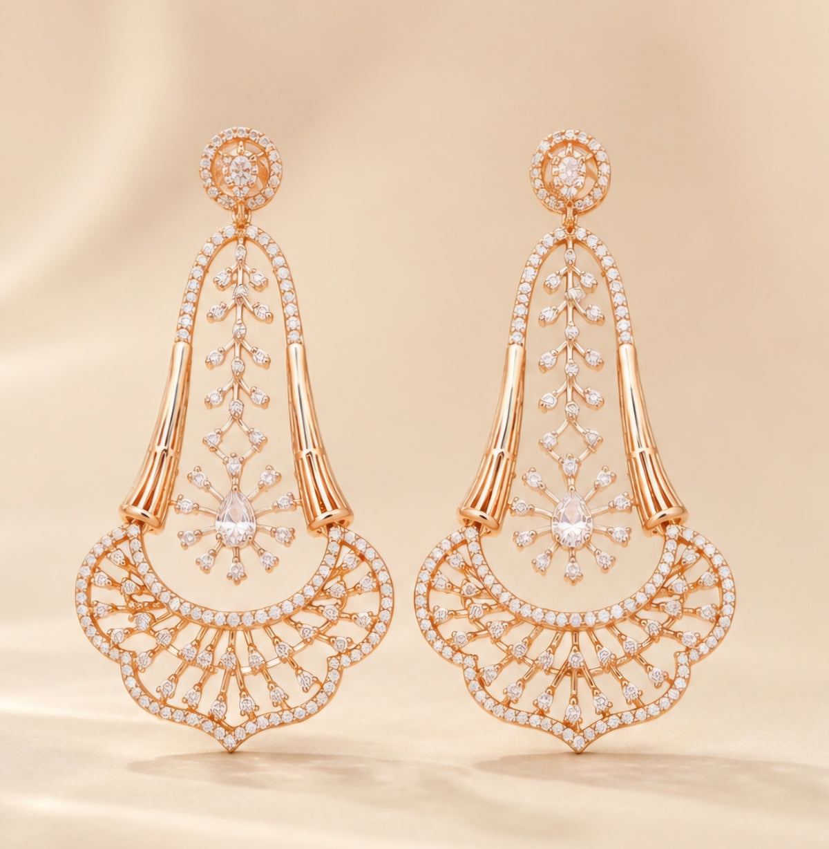 Radiant Diamond Drop Earrings
