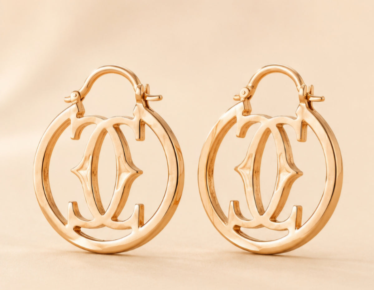 Celeste Gold Hoop Earrings