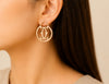 Celeste Gold Hoop Earrings