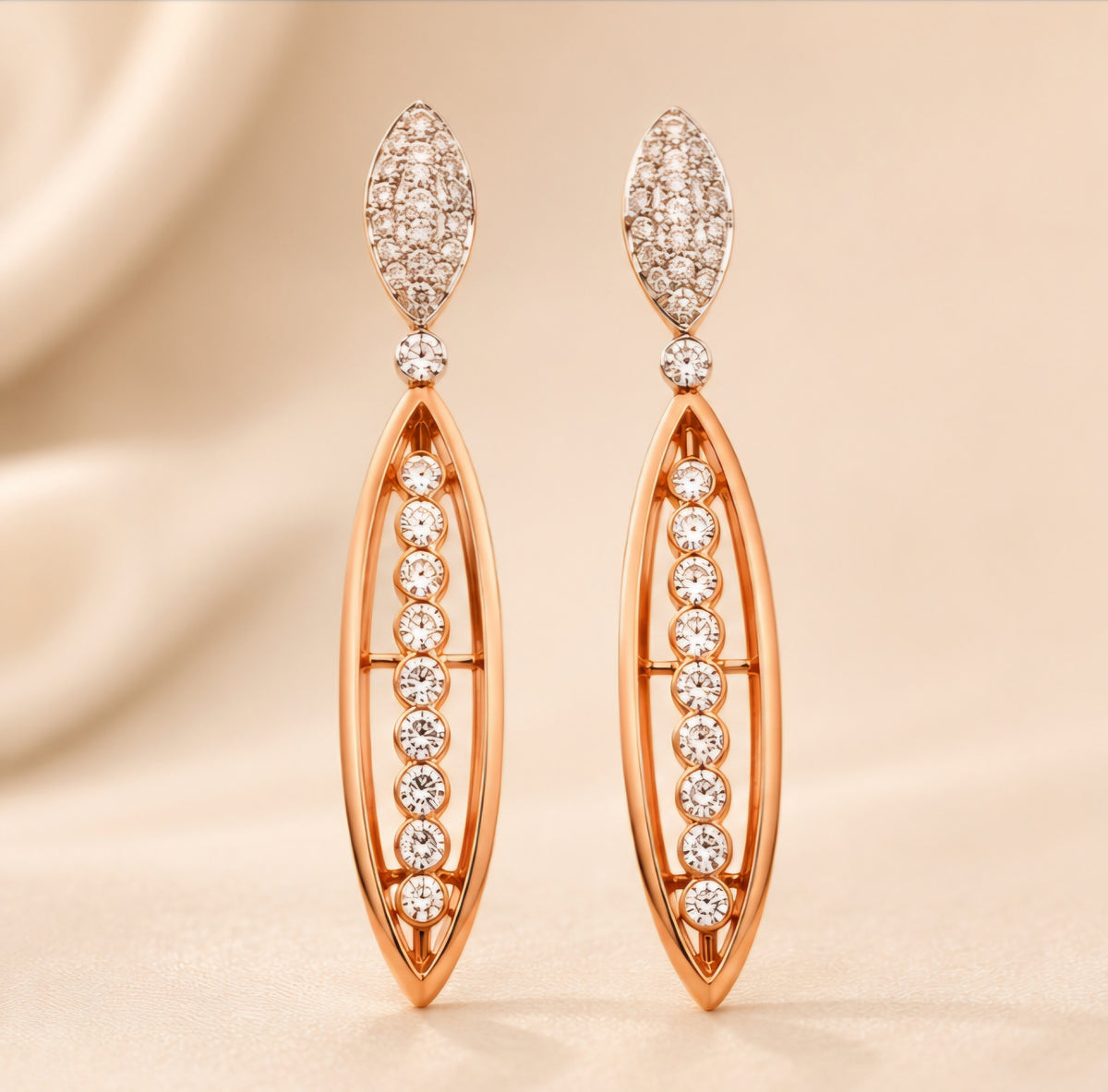 Aurora Diamond Drop Earrings