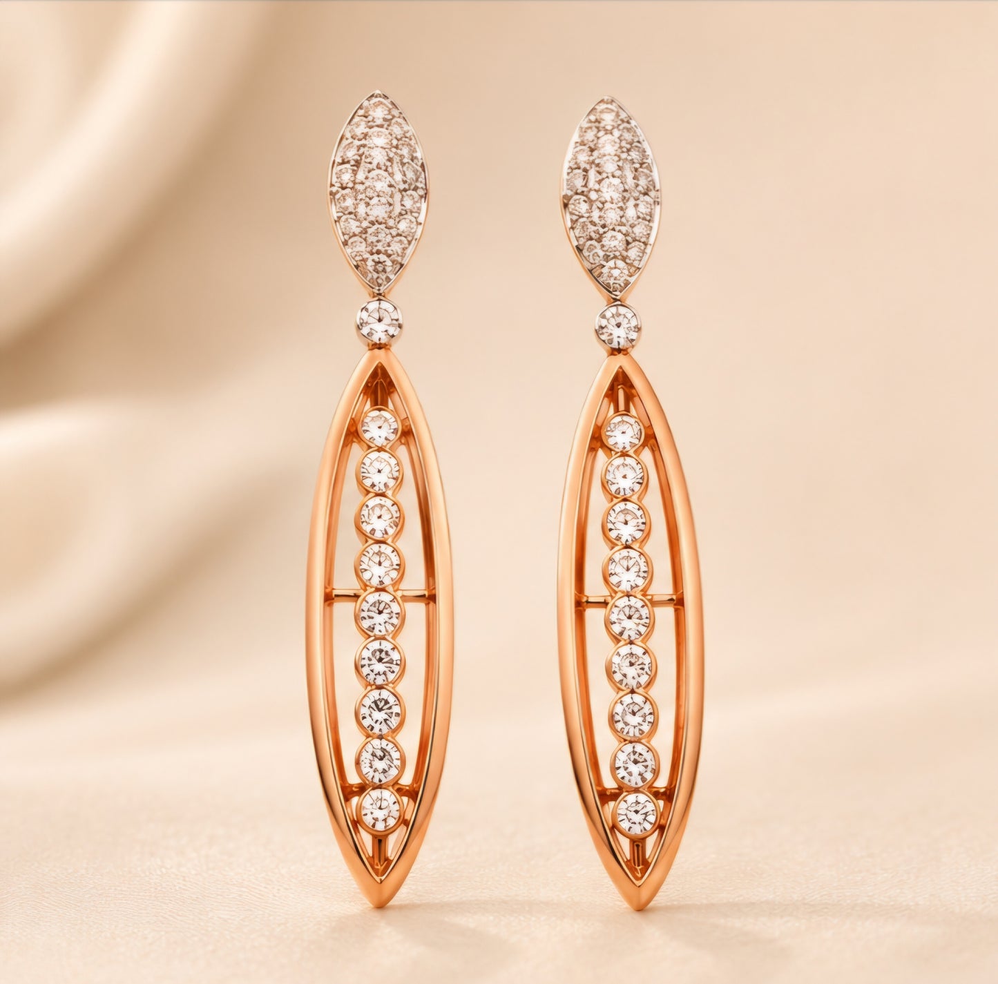 Aurora Diamond Drop Earrings