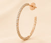 Celeste Diamond Hoop Earrings