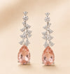 Blush Blossom Morganite Drop Earrings