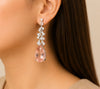Blush Blossom Morganite Drop Earrings