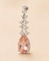 Blush Blossom Morganite Drop Earrings