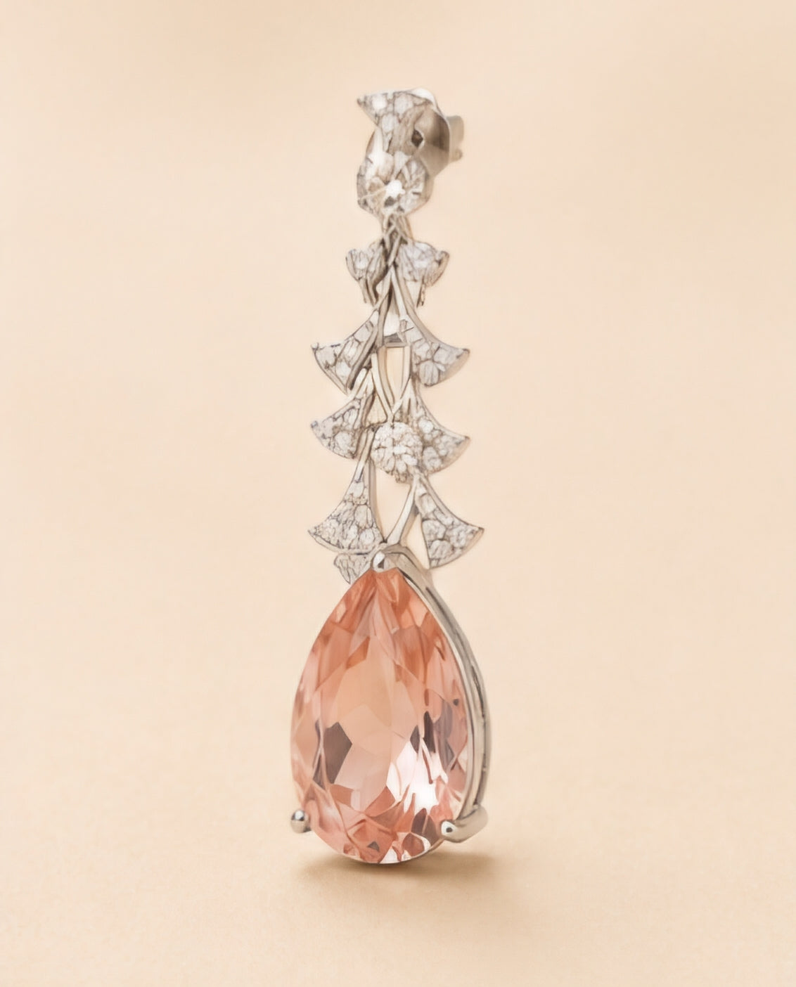 Blush Blossom Morganite Drop Earrings
