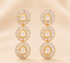 Radiant Halo Diamond Drop Earrings