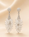 Celestial Diamond Cluster Drop Earrings
