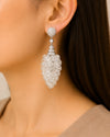 Celestial Diamond Cluster Drop Earrings