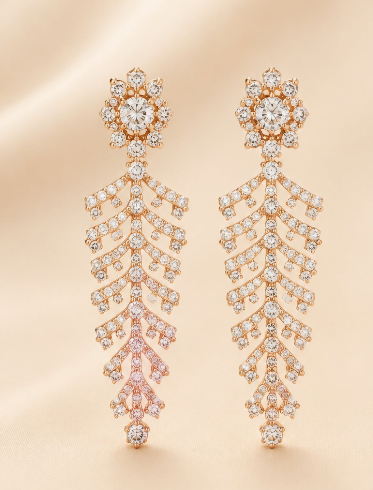 Celestial Diamond Cascade Earrings