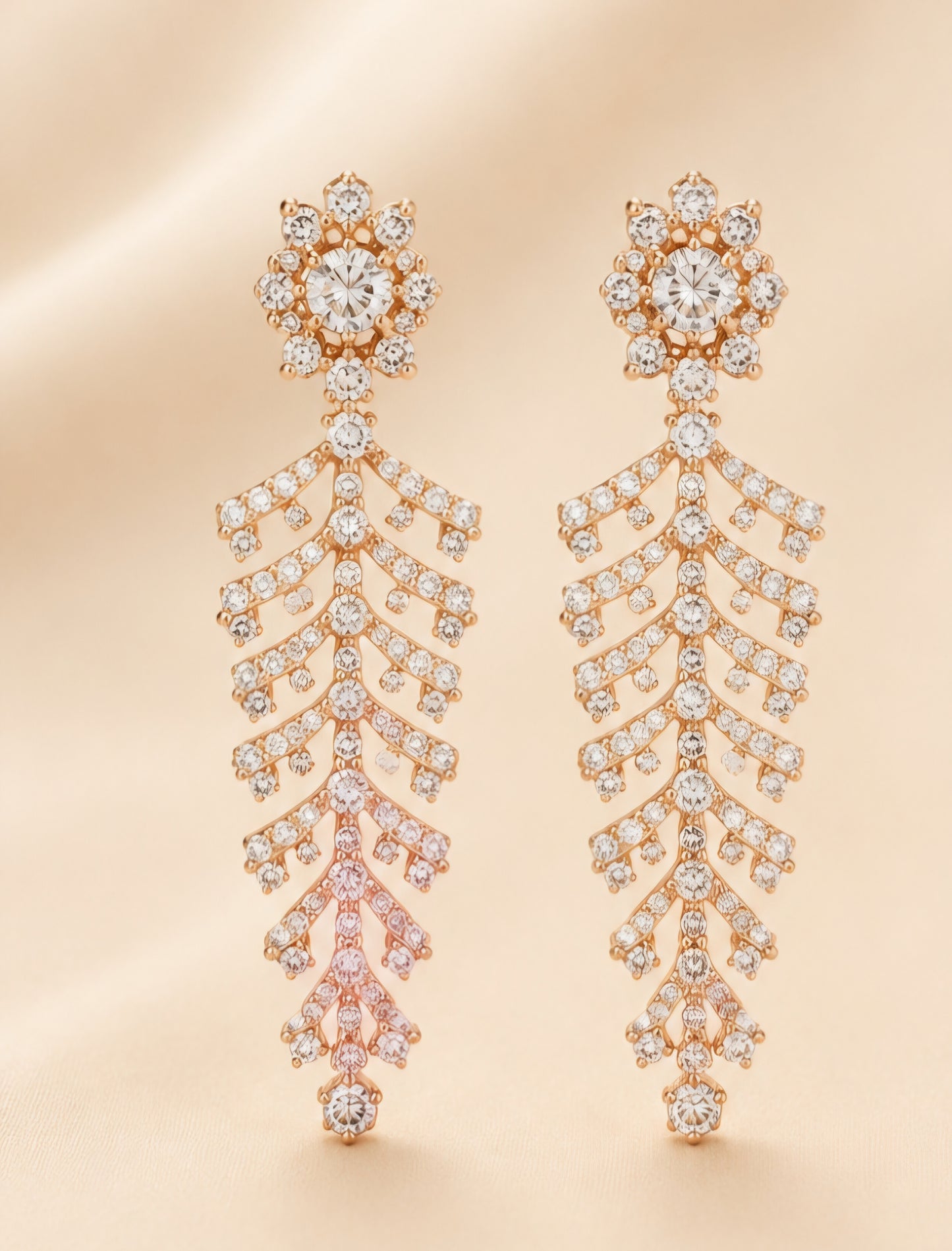 Celestial Diamond Cascade Earrings