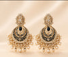 Midnight Pearl Chandbali Earrings