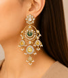 Heritage Pearl & Citrine Chandbali Earrings
