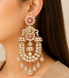 Royal Polki Horseshoe Chandbali Earrings