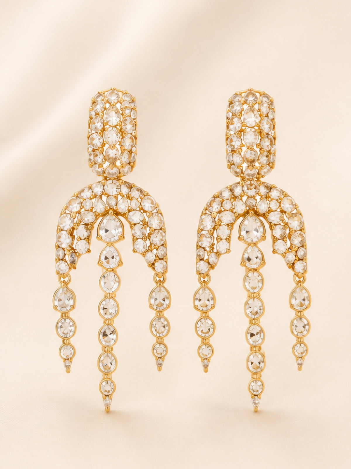 Celestial Polki Cascade Earrings
