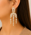 Celestial Polki Cascade Earrings