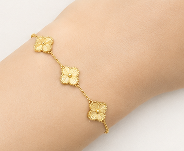 Flora Radiance Gold Bracelet